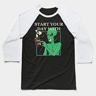 Alien coffe Baseball T-Shirt